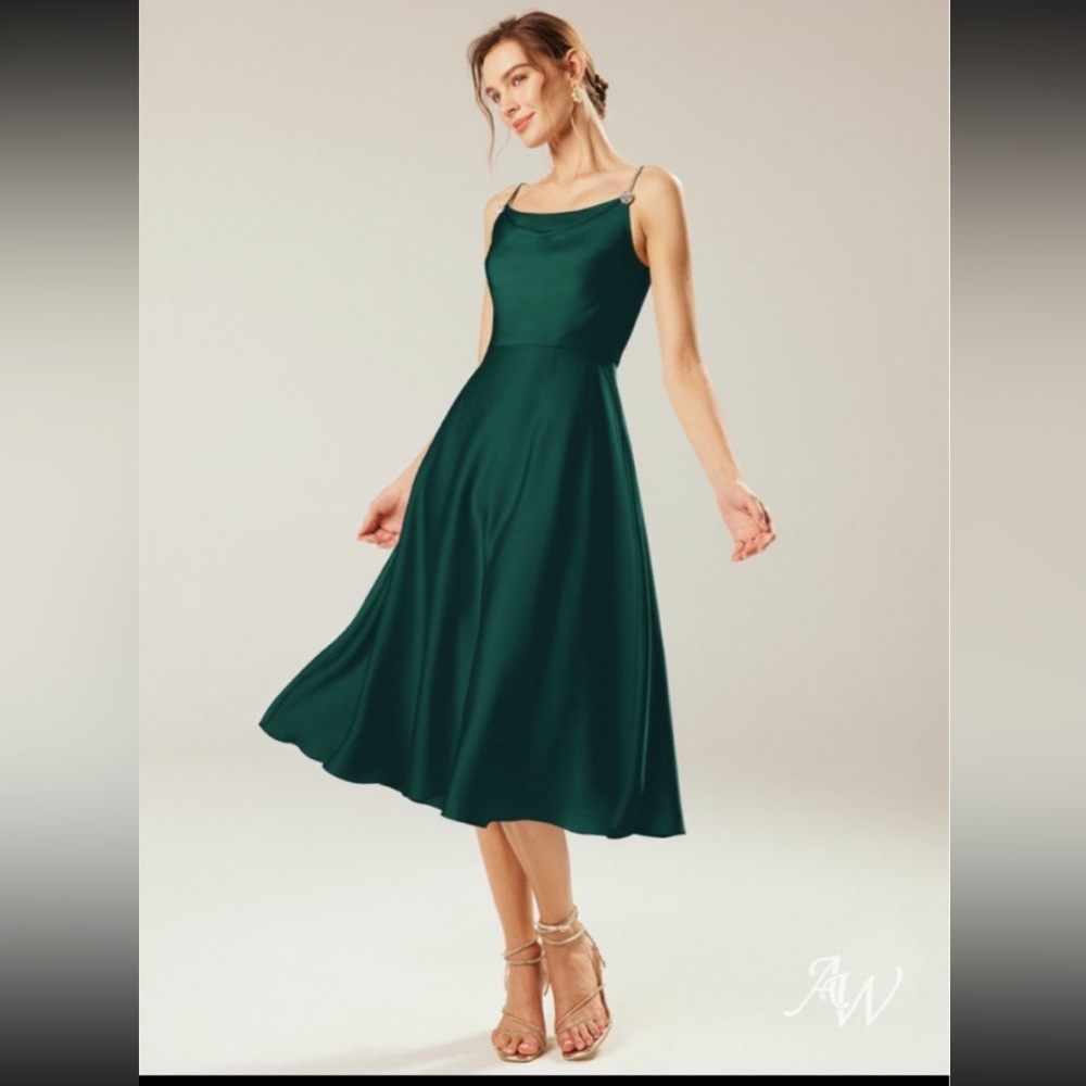 Hunter Green Formal Cocktail Dress
